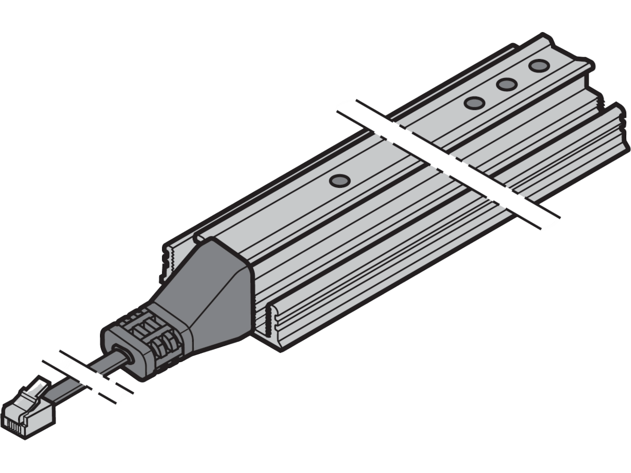 Hormann Light curtain HLG transmitter length 2500 mm