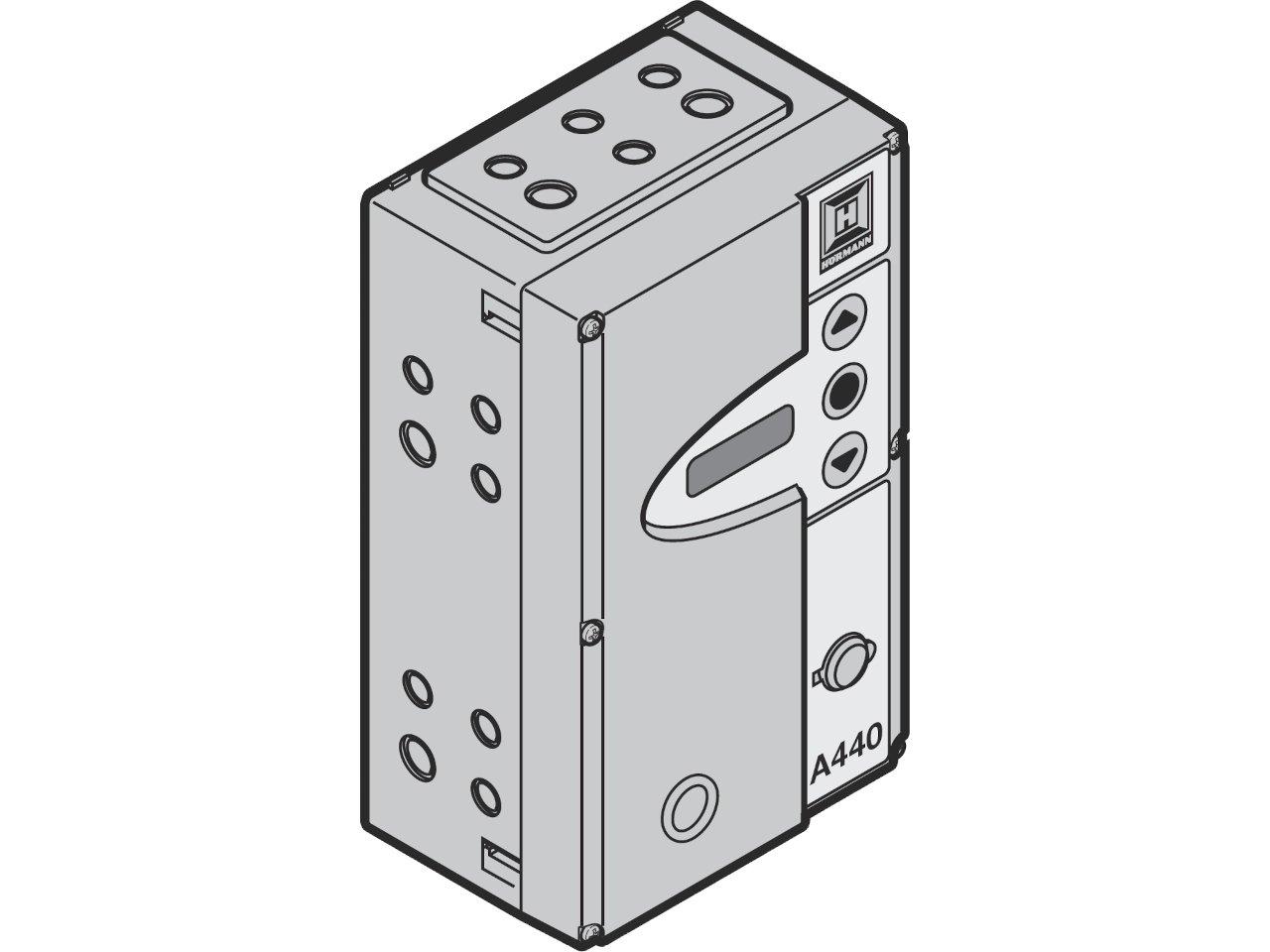Hormann Door Control B 460 FU complete in Enclosure with profile half cylinder