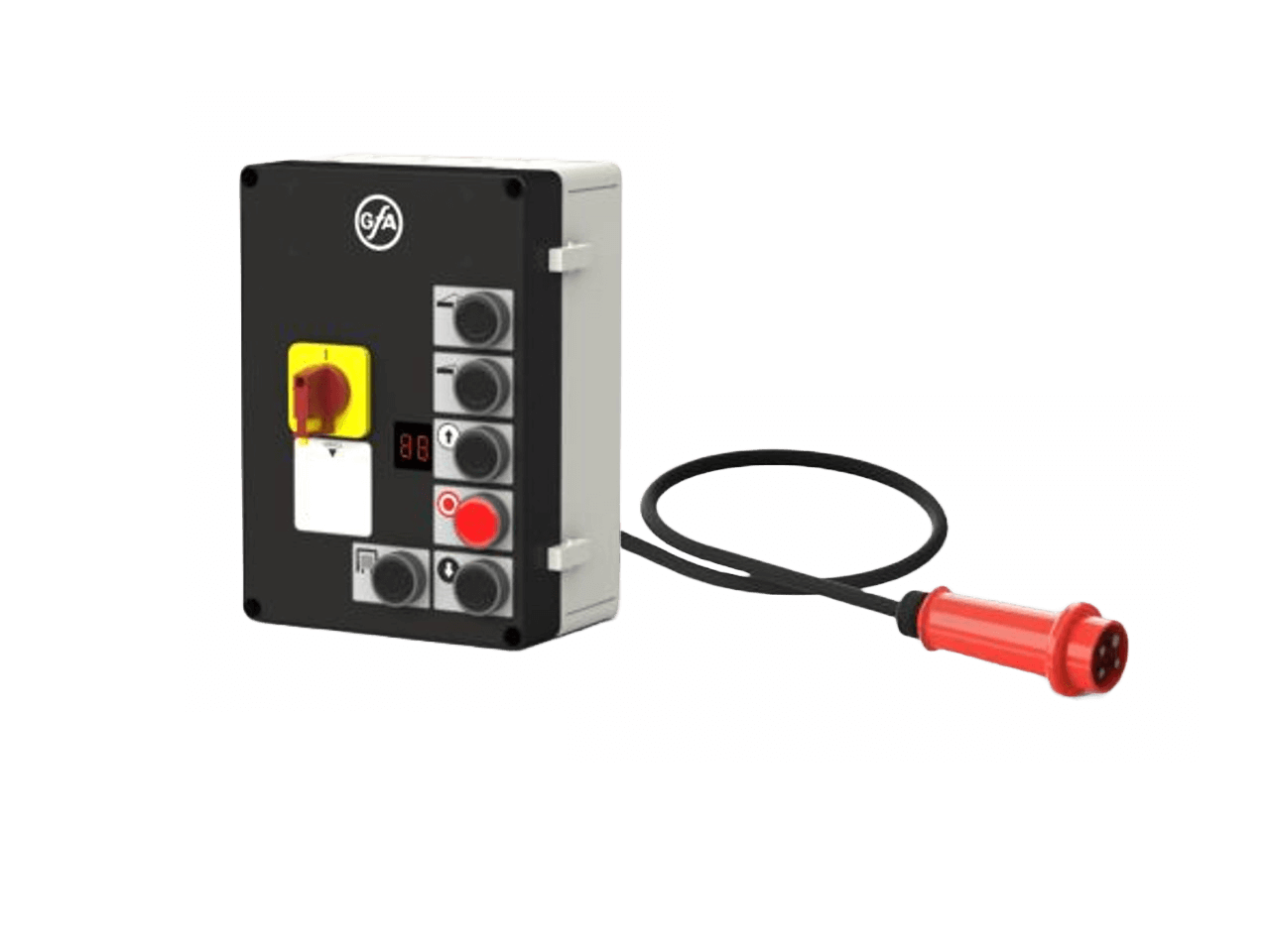 GfA Elektromaten dock leveller control LB700 hinged wedge lip with control module Shelter