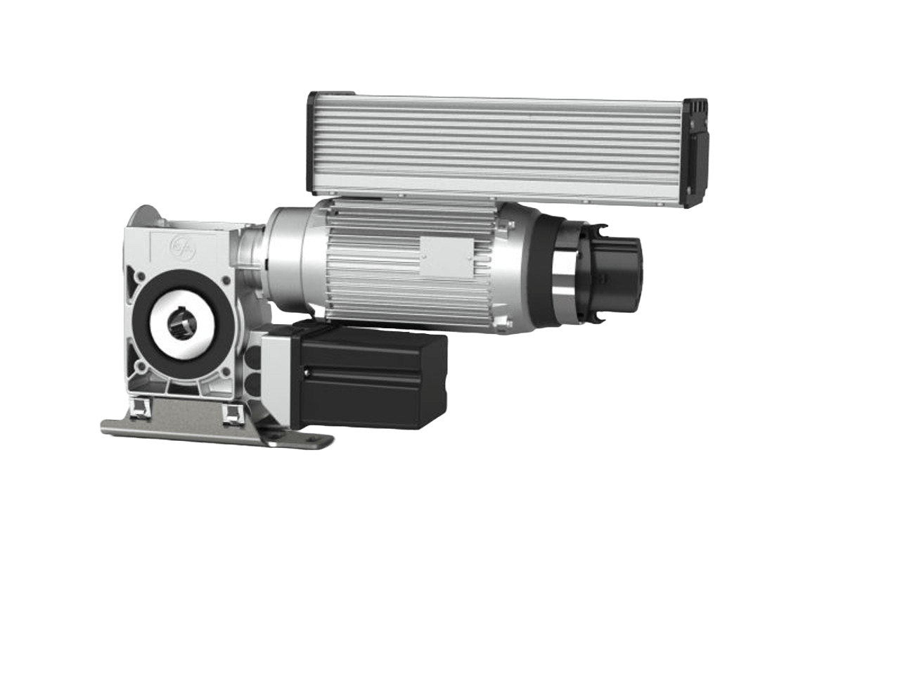 GfA Elektromaten SI63 8.180 FI NHK DES Ø30-Safedrive® with Integrated Frequency Inverter 80Nm with Emergency Hand Crank