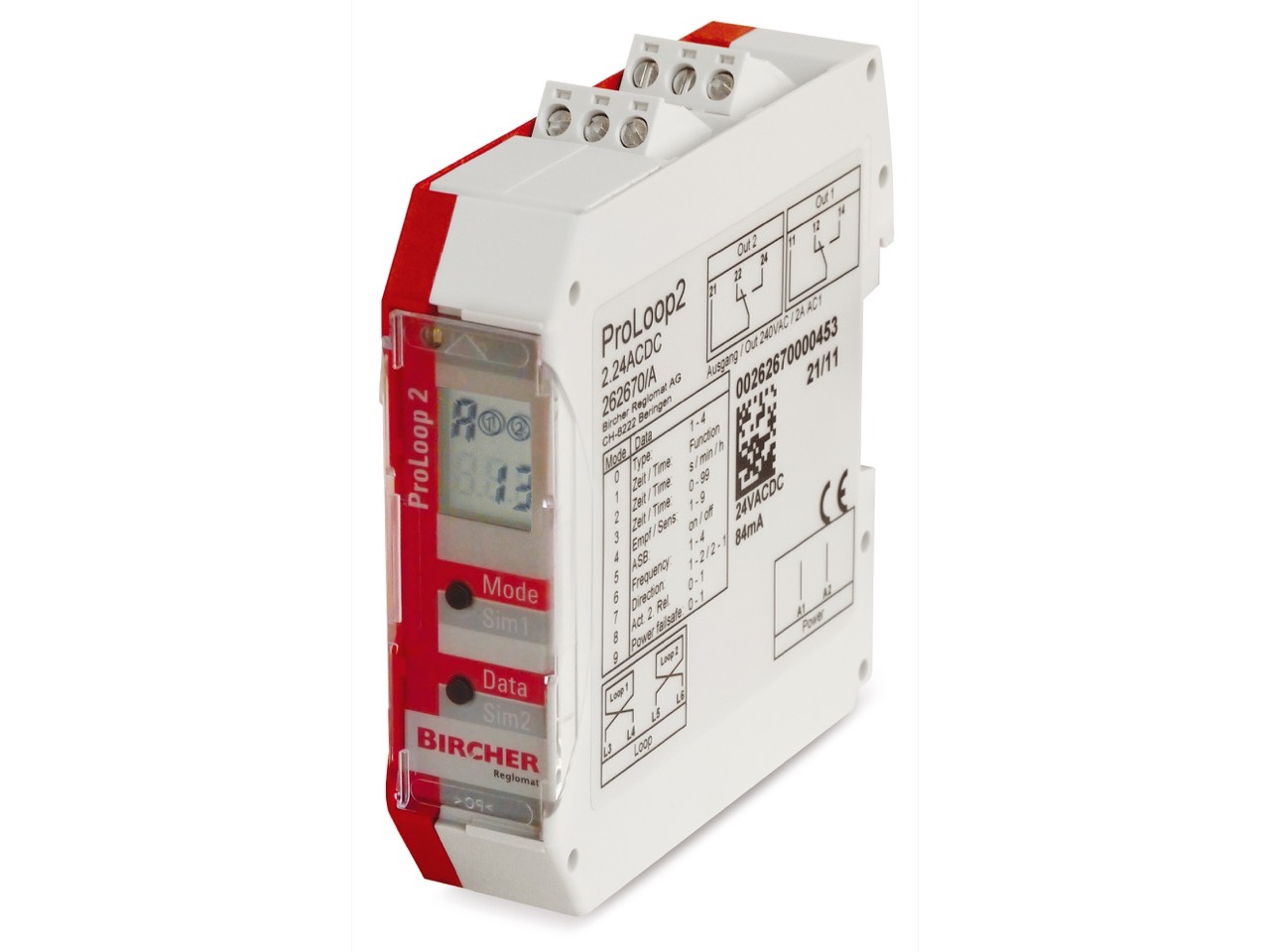 Bircher ProLoop2 1.24ACDC Loop Detector 1 Channel 24V ACDC