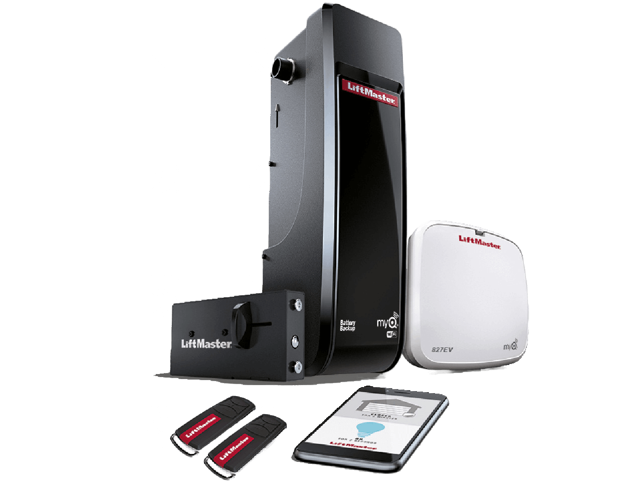 LiftMaster LM3800W Drive for Sectional Doors 29Nm Shaft-Ø25,4mm Integrated Wifi MyQ
