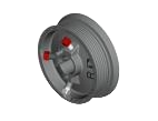 Canimex Torque Force TF D400-96KW M102-2400KW Standard Lift Drums 1in Door Weight 240kg Door Height 2490mm right hand side