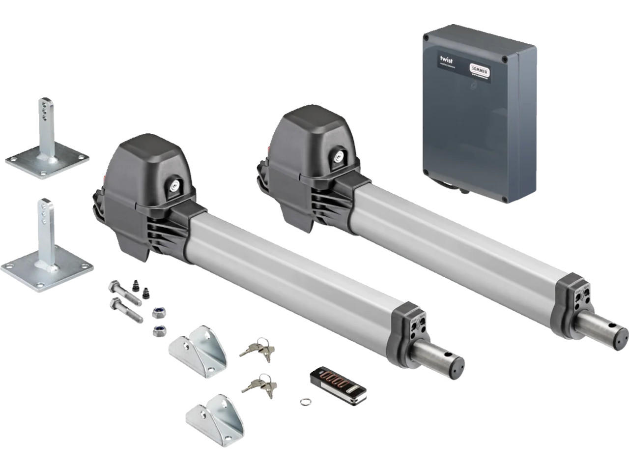 Sommer Twist M S3 swing gate operator up to 300kg double-leaf set